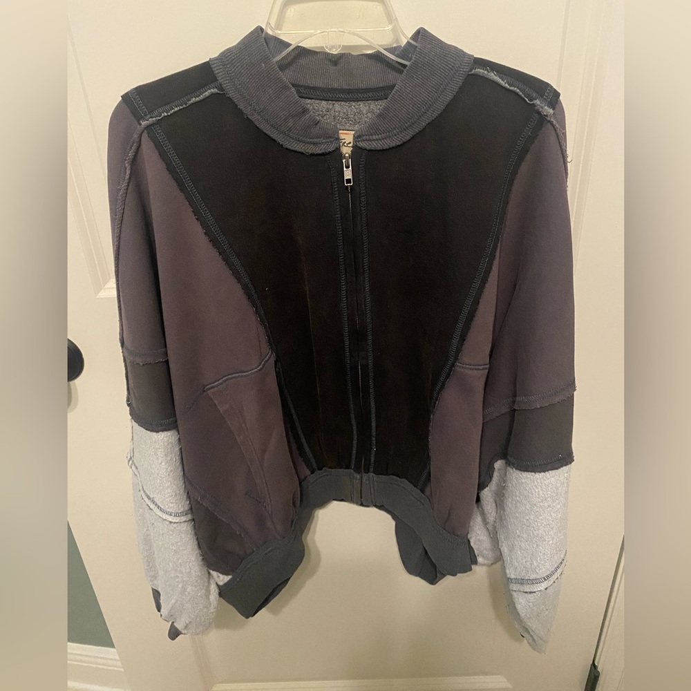 New We the free by free people oversized zip jacket sweatshirt